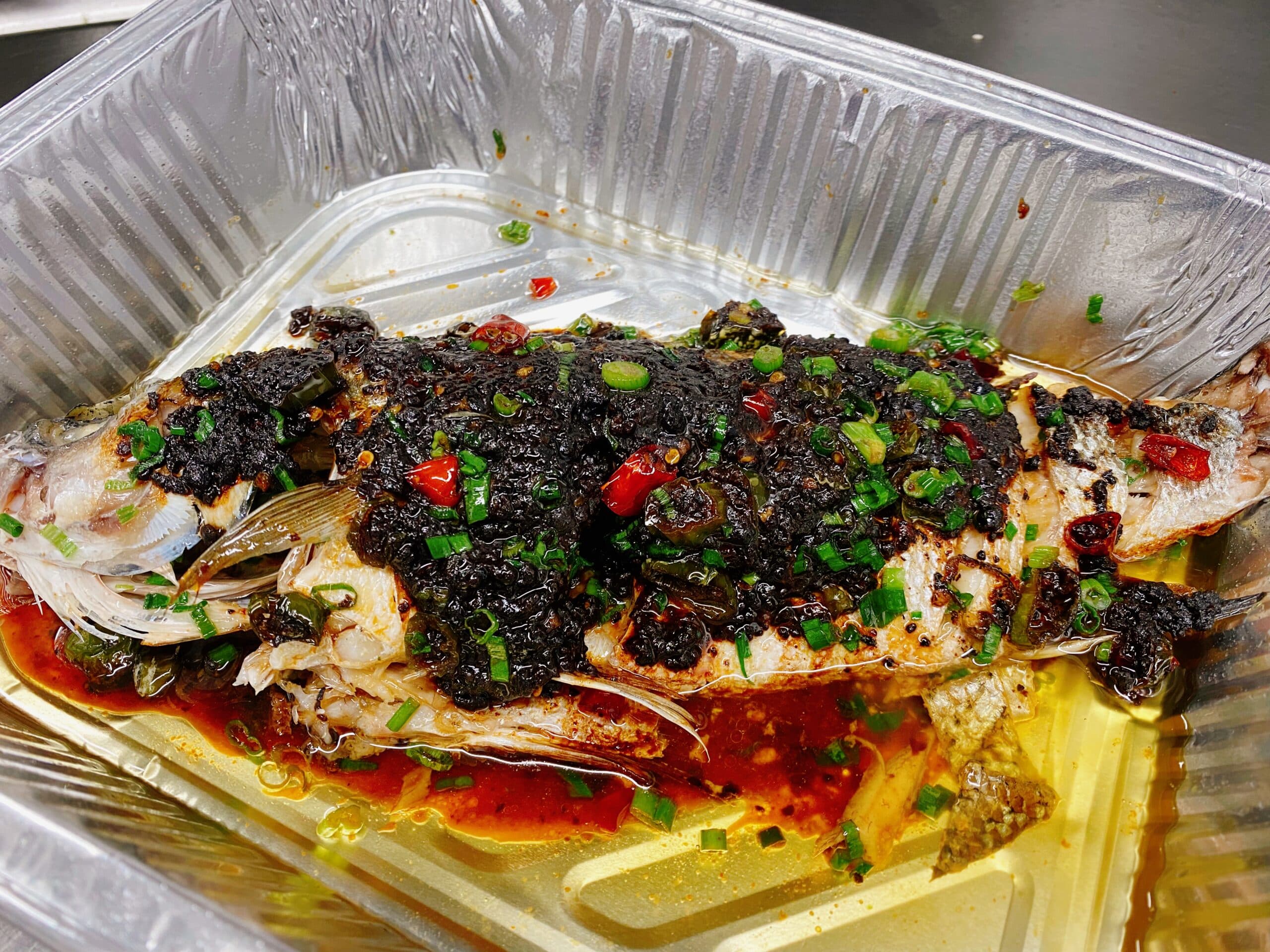 Pickled Bean Pepper Striped Bass