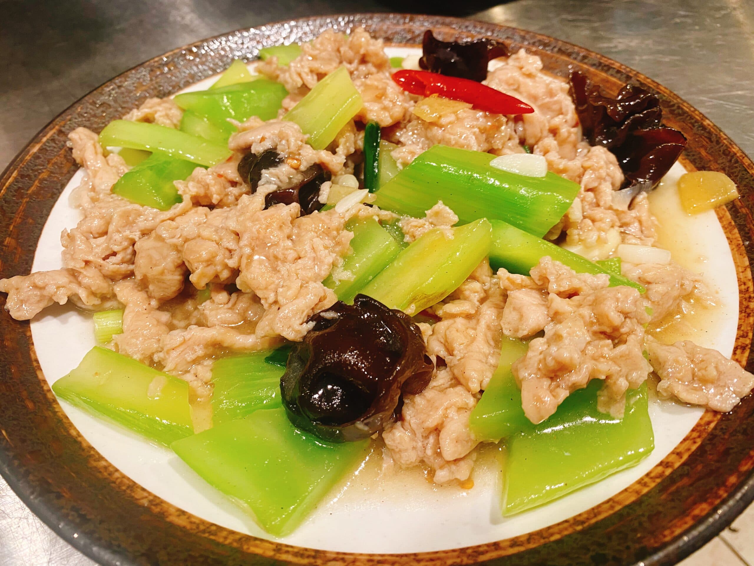 Celtuce Pork