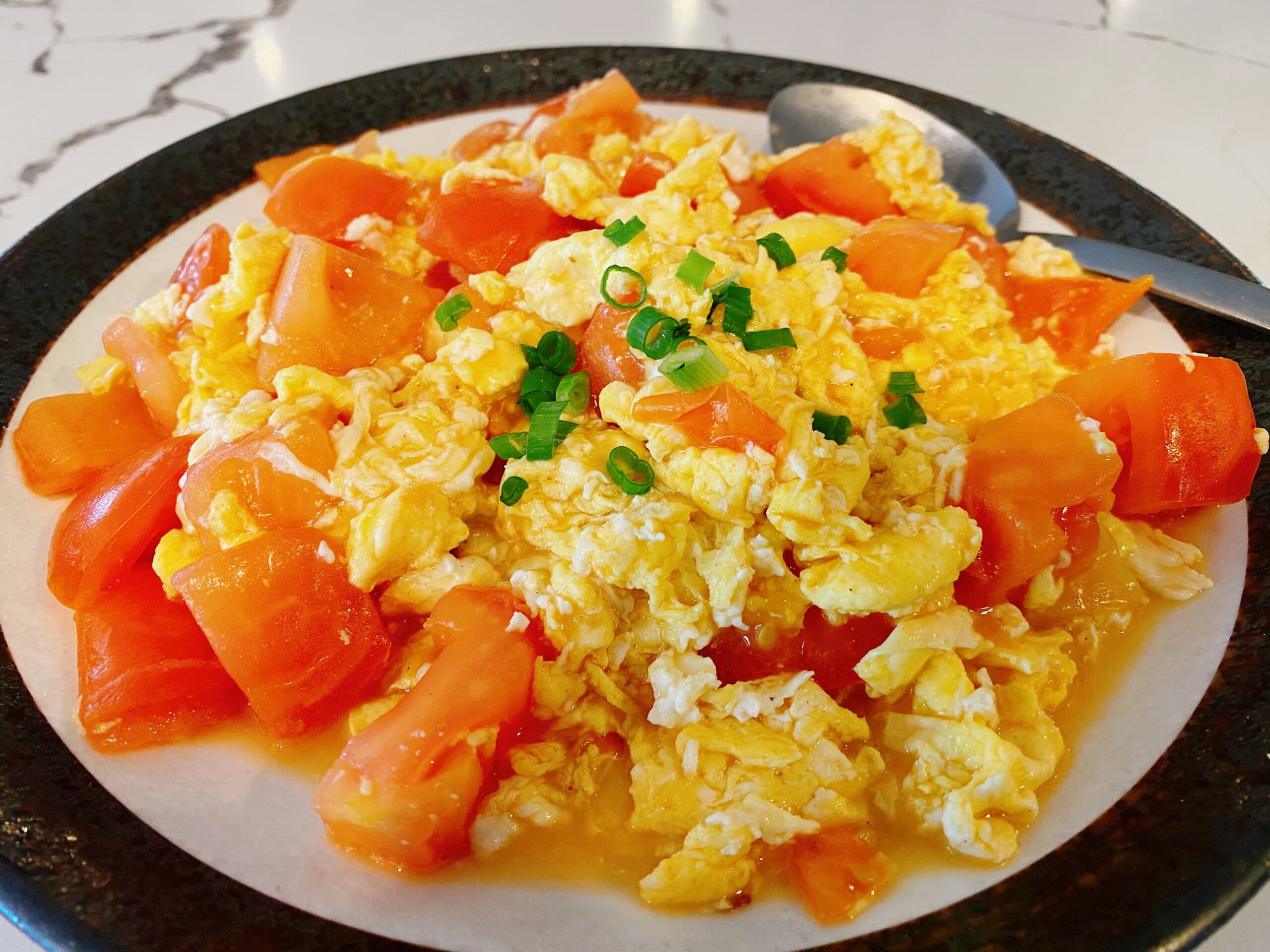 Fried Tomato and Eggs